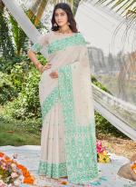 Cotton Green Traditional Wear Digital Printed Saree